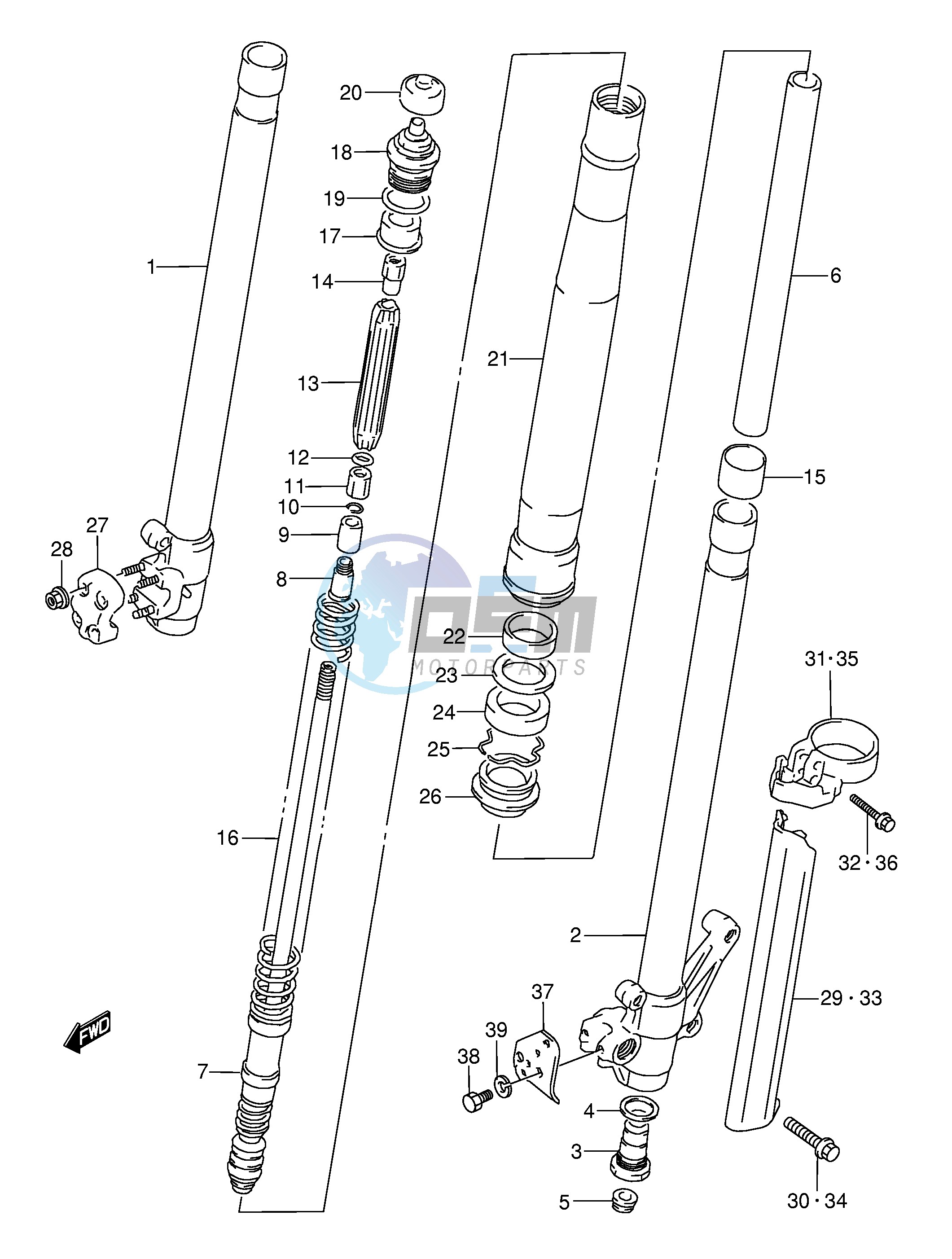 FRONT DAMPER (MODEL K)