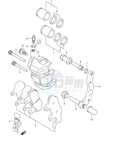 LT-F500F (E24) drawing FRONT CALIPER (MODEL Y K1 K2)