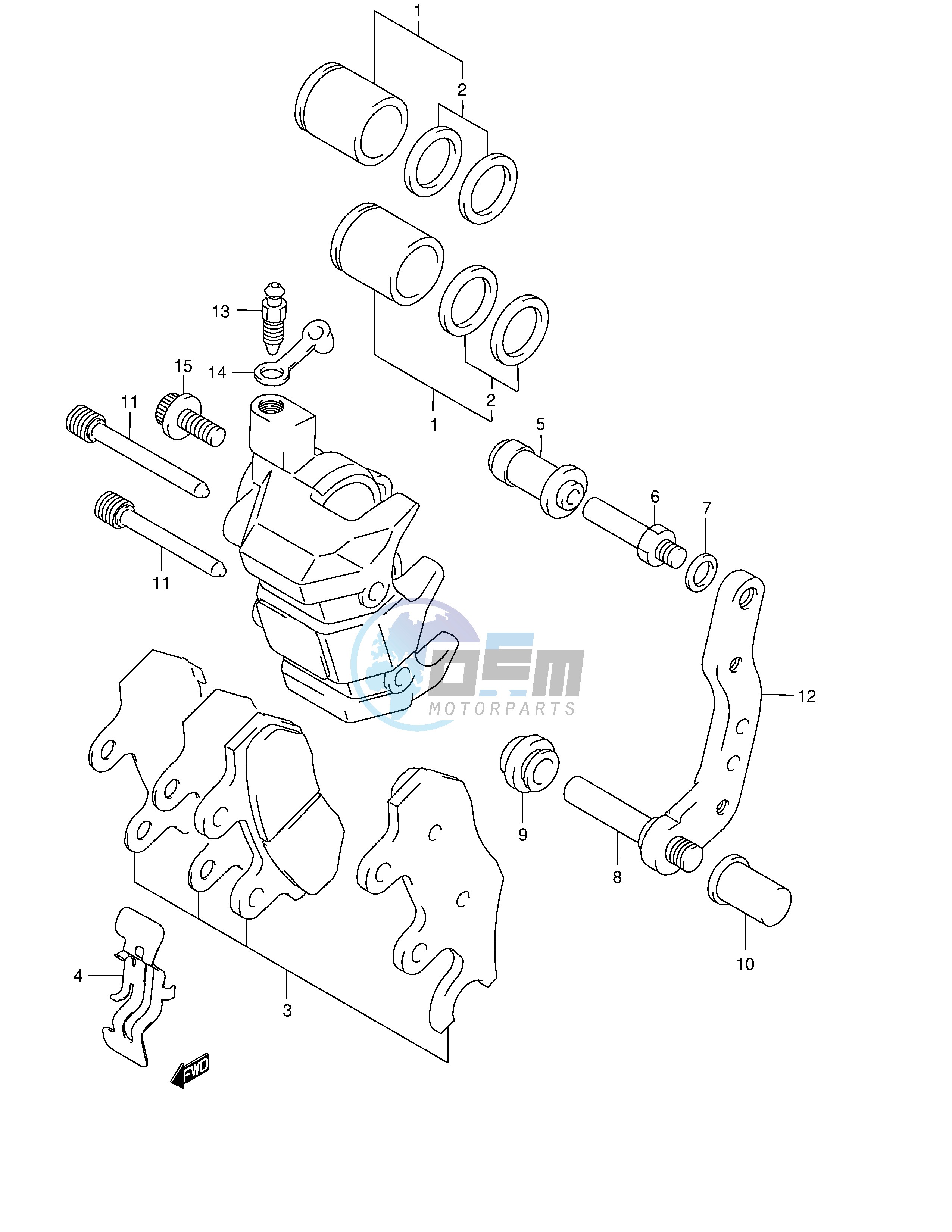 FRONT CALIPER (MODEL Y K1 K2)