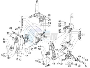 MP3 400 ie mic (USA) USA drawing Front fork components (Mingxing)