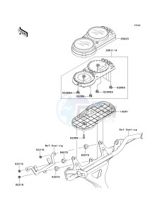 ZX 600 J [ZZR600] (J6F-J8F) J8F drawing METER-- S- -