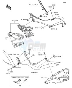 Z1000 ZR1000FEFA FR GB XX (EU ME A(FRICA) drawing Side Covers