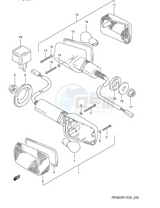 RF900R (E28) drawing TURNSIGNAL LAMP