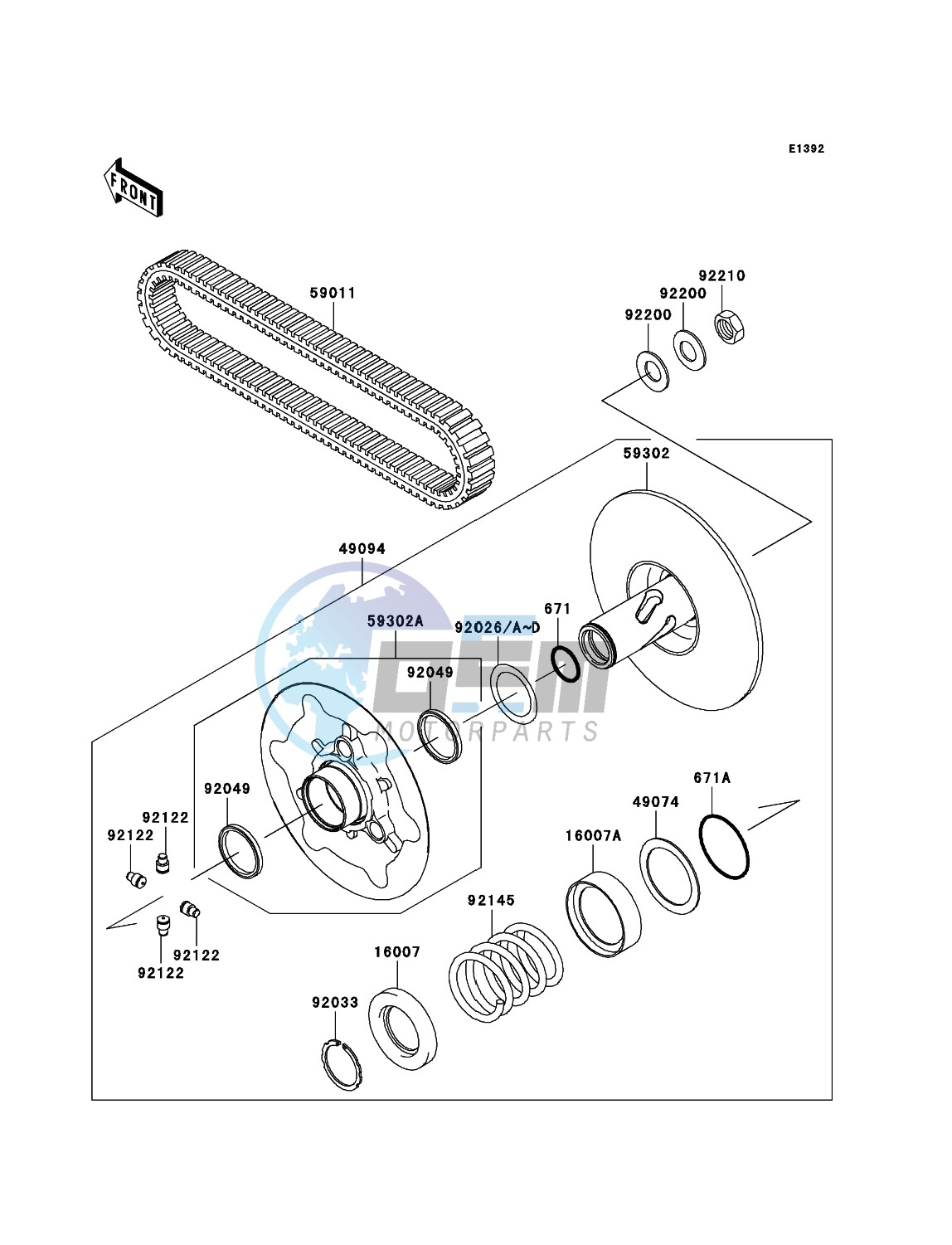 Driven Converter/Drive Belt