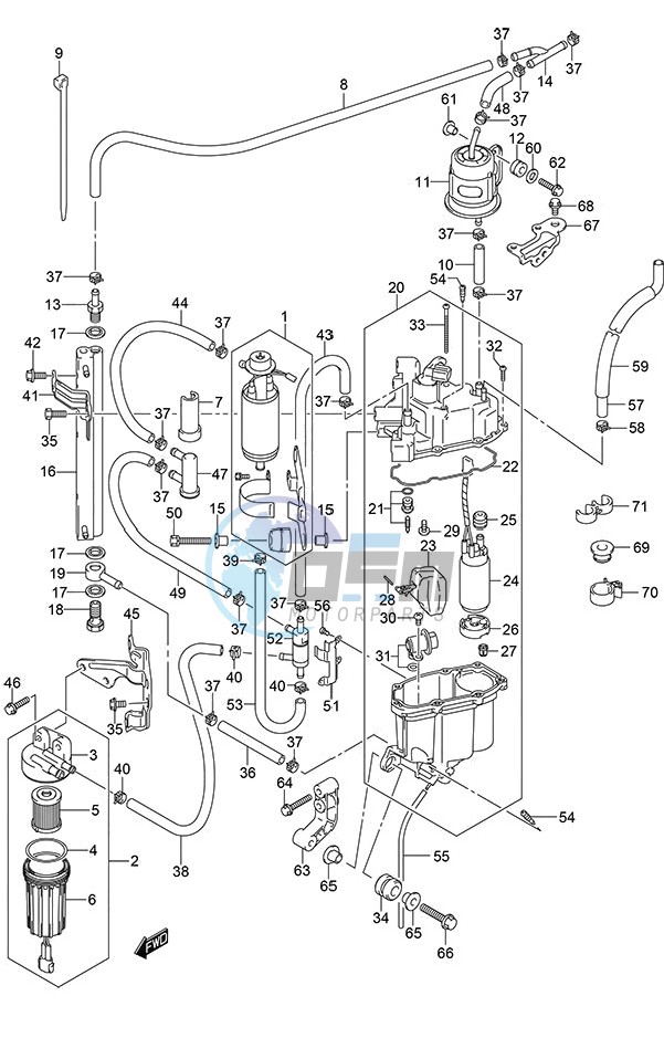 Fuel Pump/Fuel Vapor Separator