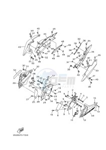 MTN850 MTN-850-A MT-09 ABS (BS2B) drawing SIDE COVER