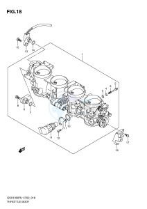 GSX1300R (E2) Hayabusa drawing THROTTLE BODY (GSX1300RUFL1 E19)