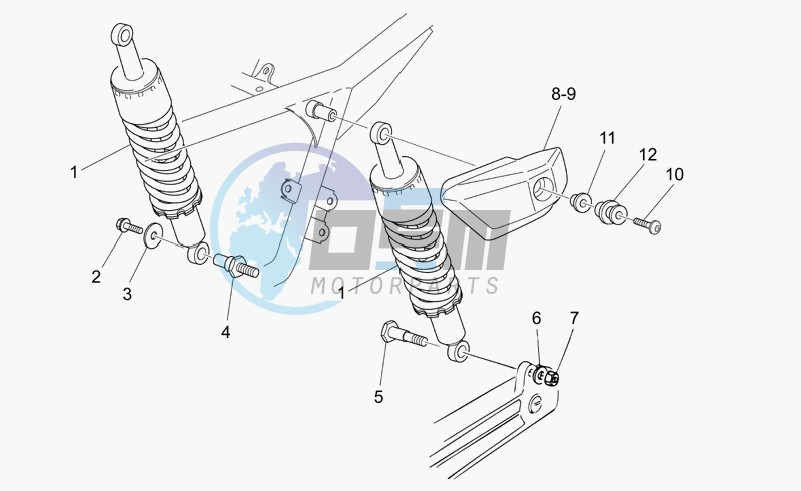 Rear shock absorber