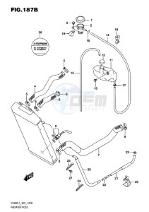 VL800 INTRUDER EU drawing RADIATOR HOSE