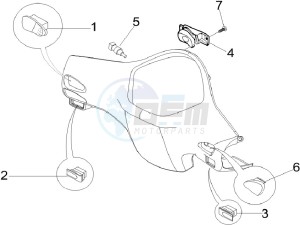 LX 125 4T ie E3 Vietnam drawing Selectors - Switches - Buttons