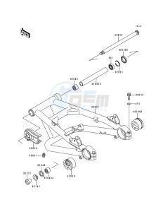 ZR 1100 C [ZRX1100] (C3-C4) drawing SWINGARM