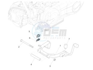 LIBERTY 150 150 IGET 4T 3V IE ABS (NAFTA) drawing Stand/s