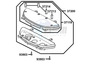 XCITING R500I drawing Speedometer