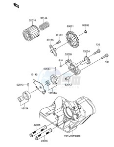 RM-Z250 (E19) drawing OIL PUMP