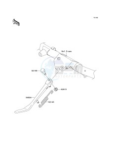 VN 1500 T [VULCAN 1500 CLASSIC] (6F) T6F drawing STAND-- S- -