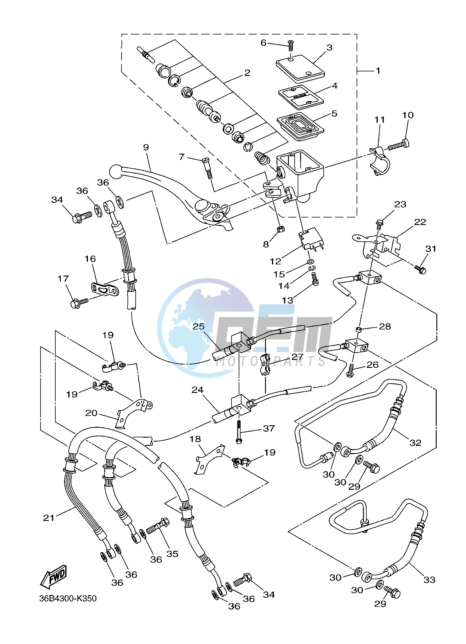 FRONT MASTER CYLINDER