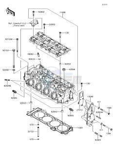 JET SKI ULTRA 310R JT1500NGF EU drawing Cylinder Head