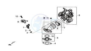 JOYMAX Z 125 (LW12W1-EU) (L9-M0) drawing THROTTLE BODY ASSY