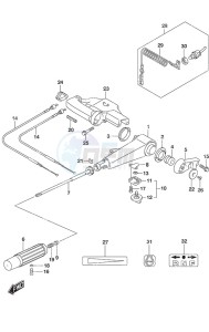 DF 9.9A drawing Tiller Handle