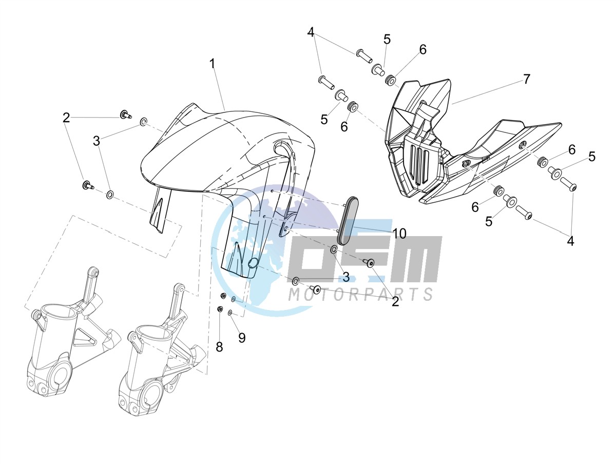 Front mudguard-Pillar