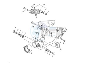 XVS A DRAG STAR CLASSIC 650 drawing REAR ARM