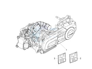 MP3 300 YOURBAN LT RL-SPORT NOABS E4 (EMEA) drawing Engine, assembly