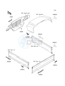 KAF 950 B [MULE 3010 DIESEL 4X4] (B2-B3) [MULE 3010 DIESEL 4X4] drawing DECALS