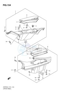 GSF650 (E21) Bandit drawing UPPER PANEL (GSF650SUAL1 E21)