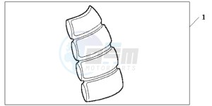 CBF1000S9 UK - (E / ABS MKH) drawing TANK PAD 2