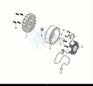 FIDDLE IV 50 (XG05W1-EU) (E5) (M1-M3) drawing AC GEN. ASSY