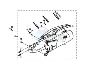 MIO 50I 25KMH (L8) NL EURO4 drawing EXHAUST