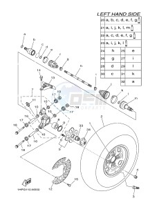 YFM700FWAD YFM700PF GRIZZLY 700 EPS (B383) drawing REAR WHEEL