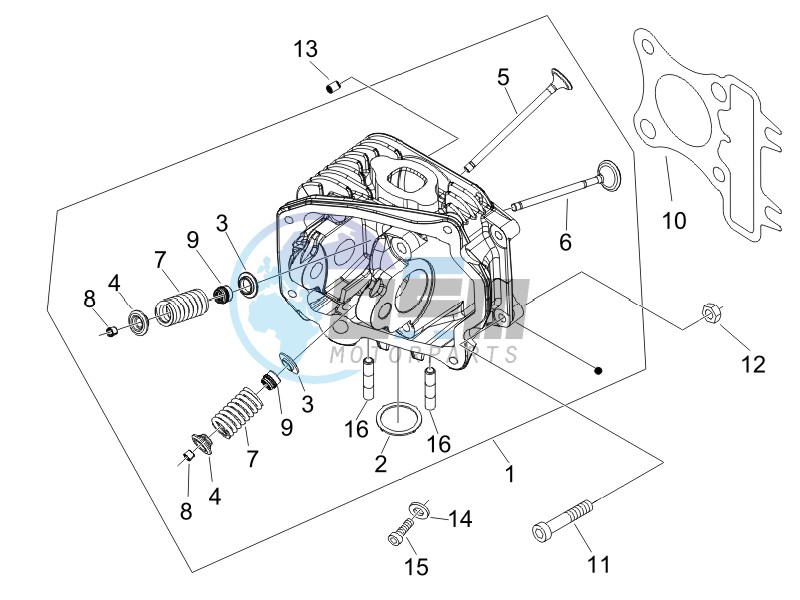 Cilinder head unit - Valve