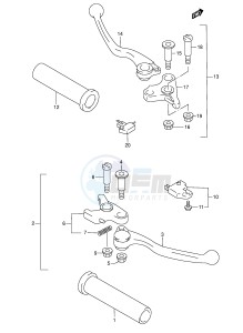 VL1500 (E2) drawing HANDLE LEVER