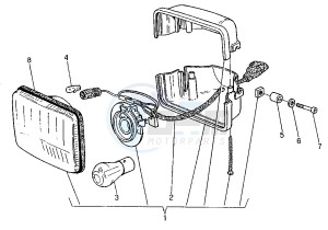 W8 FA 125 drawing HEADLIGHT