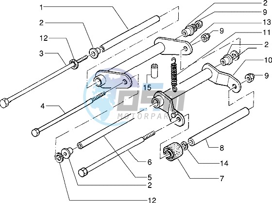 Swinging arm