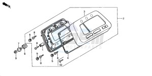 TRX350TM FOURTRAX 350 drawing METER