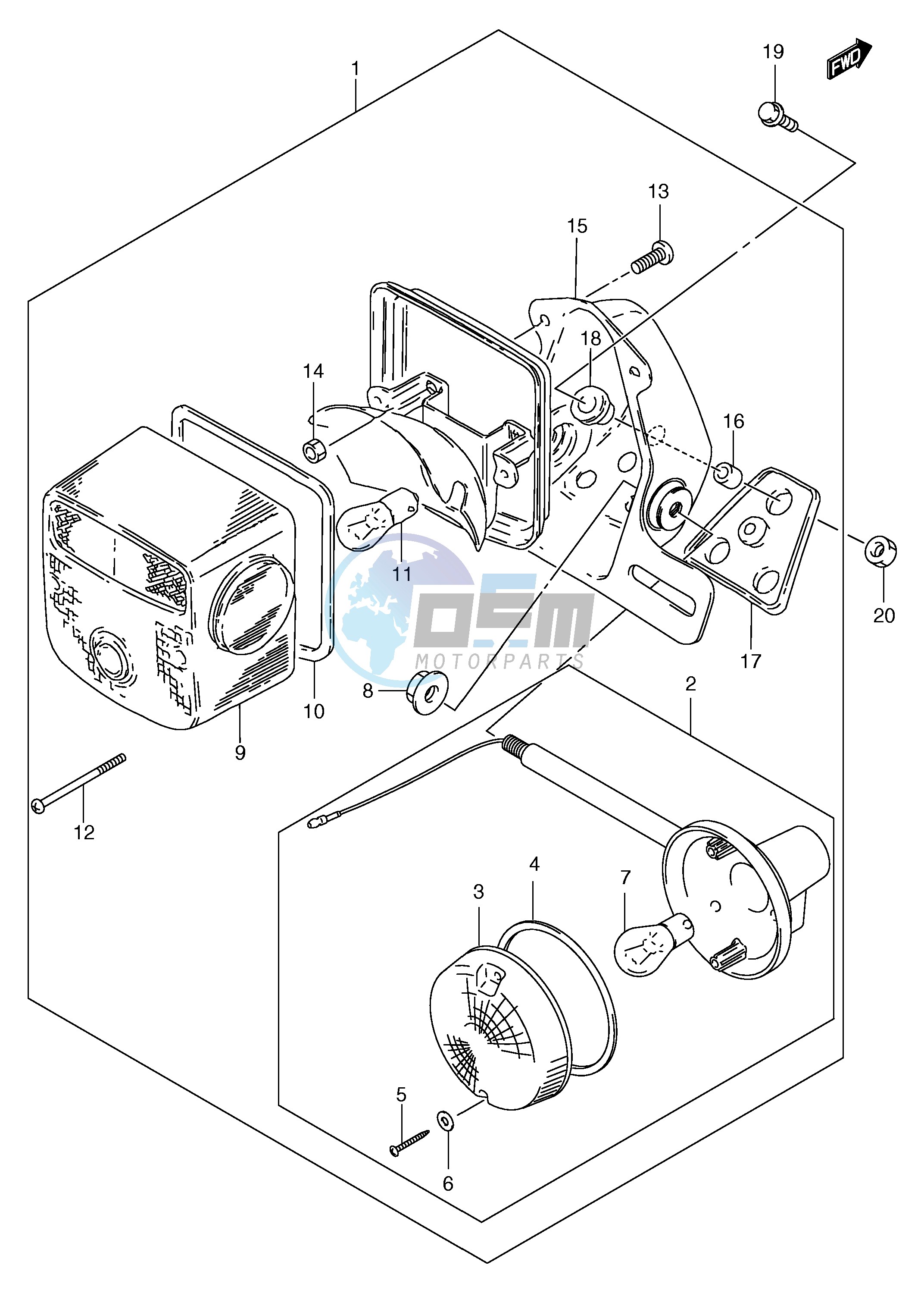 REAR COMBINATION & REAR TURN SIGNAL LAMP (MODEL Y)