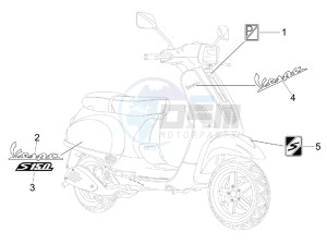 S 150 4T drawing Plates - Emblems