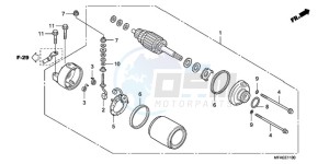 CBF1000A Europe Direct - (ED) drawing STARTING MOTOR