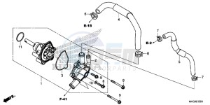 CMX500AH UK - (E) drawing WATER PUMP