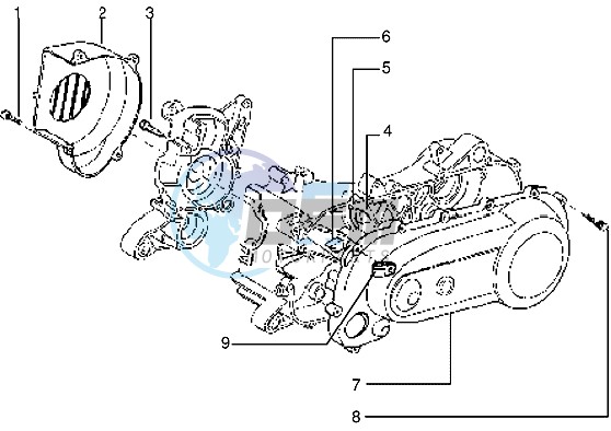 Clutch cover-scrool cover