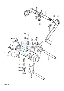 RM125 1999 drawing GEAR SHIFTING