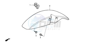 NSR75 drawing FRONT FENDER