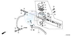 SH125RC drawing RR. BRAKE MASTER CYLINDER