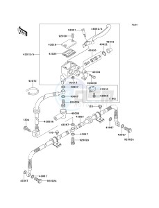 KSF 250 A [MOJAVE 250] (A10-A14) [MOJAVE 250] drawing FRONT MASTER CYLINDER