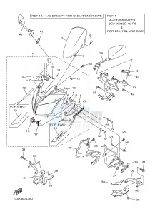 FZ1-S FZ1 FAZER 1000 (1CAK 1CAL) drawing COWLING 1