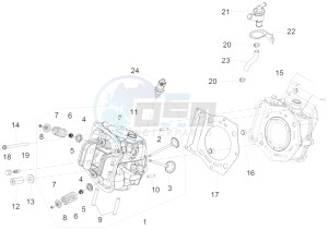 MP3 500 SPORT BUSINESS ABS E3-E4 (NAFTA)2 drawing Head unit - Valve