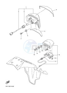 FZ1-S FZ1 FAZER 1000 (2DV6) drawing TAILLIGHT