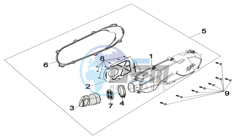 CRANKCASE COVER LEFT